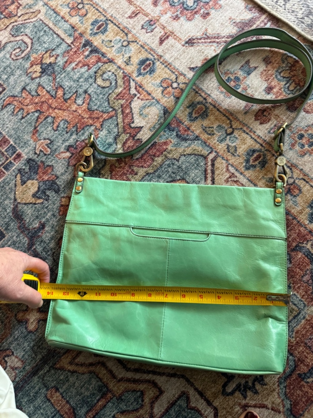 HOBO Mint Green Leather Shoulder Bag - Picture 6 of 6
